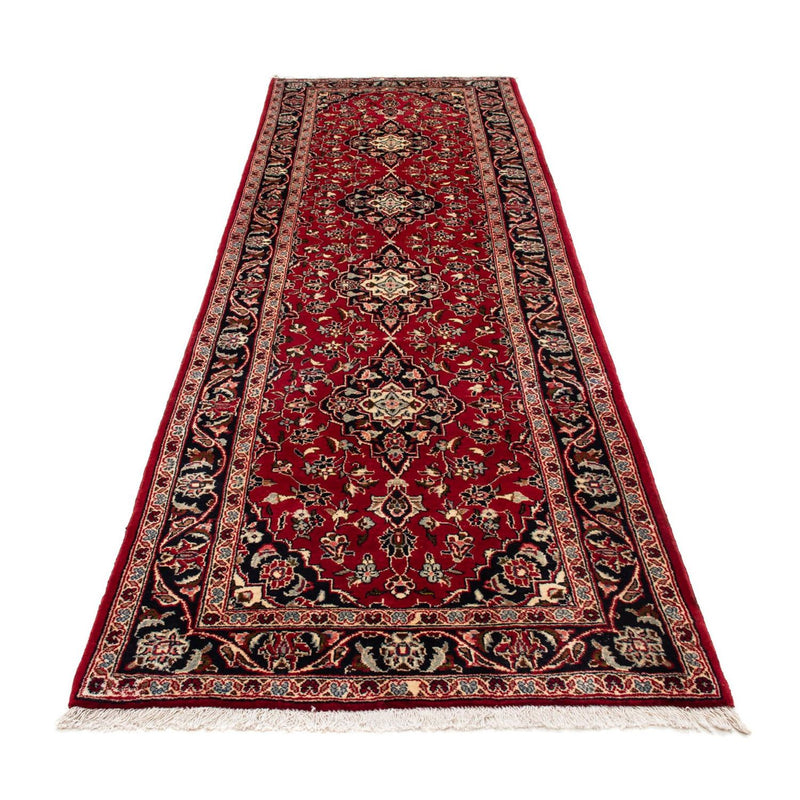Alfombra de pasillo Alfombra persa - Keshan - 340 x 98 cm - rojo oscuro