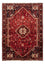 Alfombra persa - Nómada - 222 x 157 cm - rojo oscuro