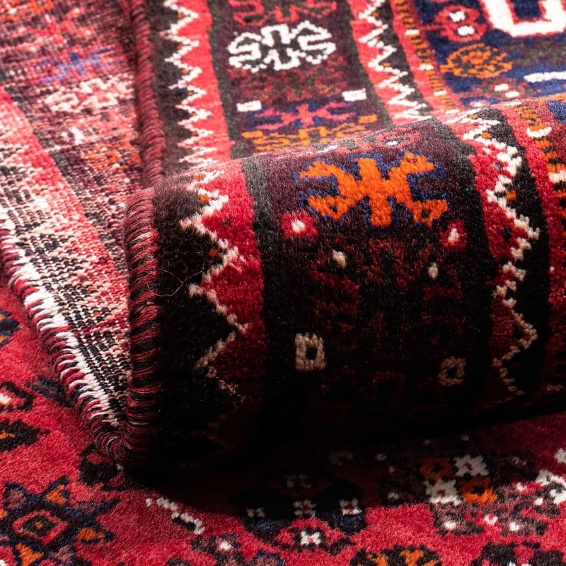 Alfombra persa - Nómada - 222 x 157 cm - rojo oscuro