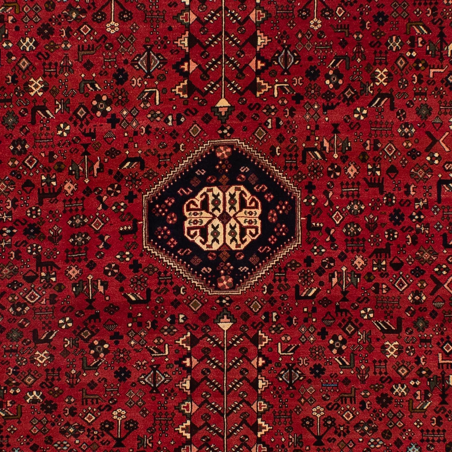 Alfombra persa - Nómada - 300 x 200 cm - rojo oscuro
