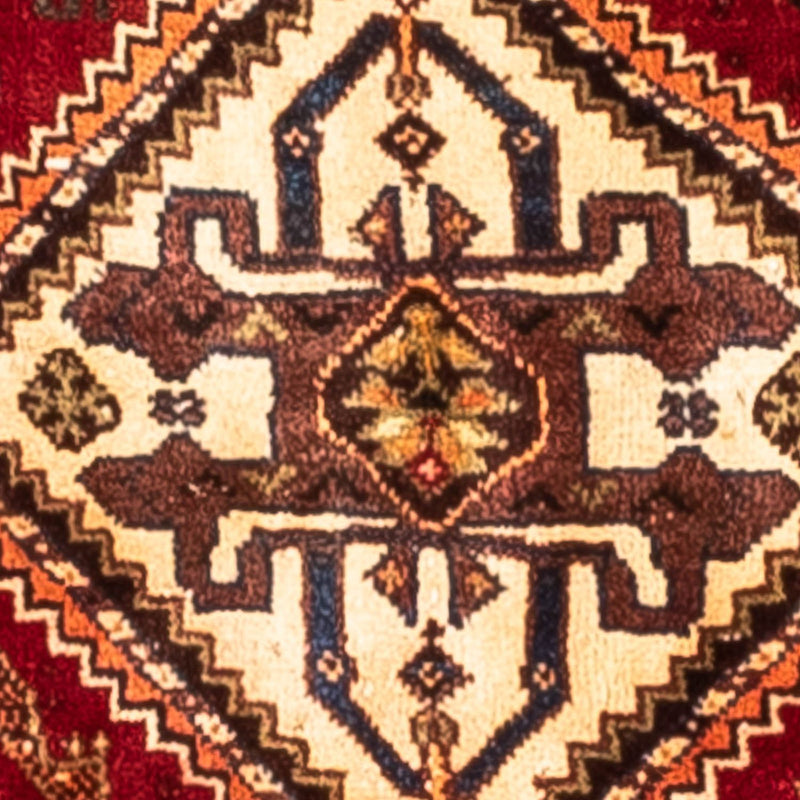 Alfombra persa - Nómada - 210 x 145 cm - rojo oscuro