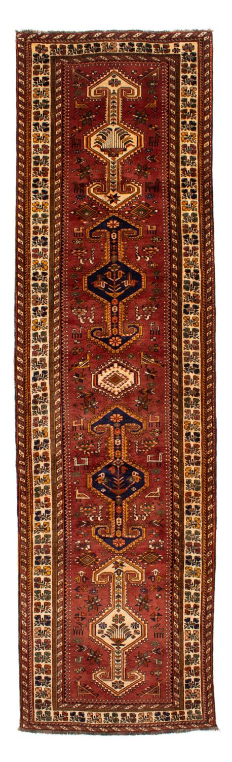 Alfombra de pasillo Alfombra persa - Nómada - 382 x 103 cm - marrón