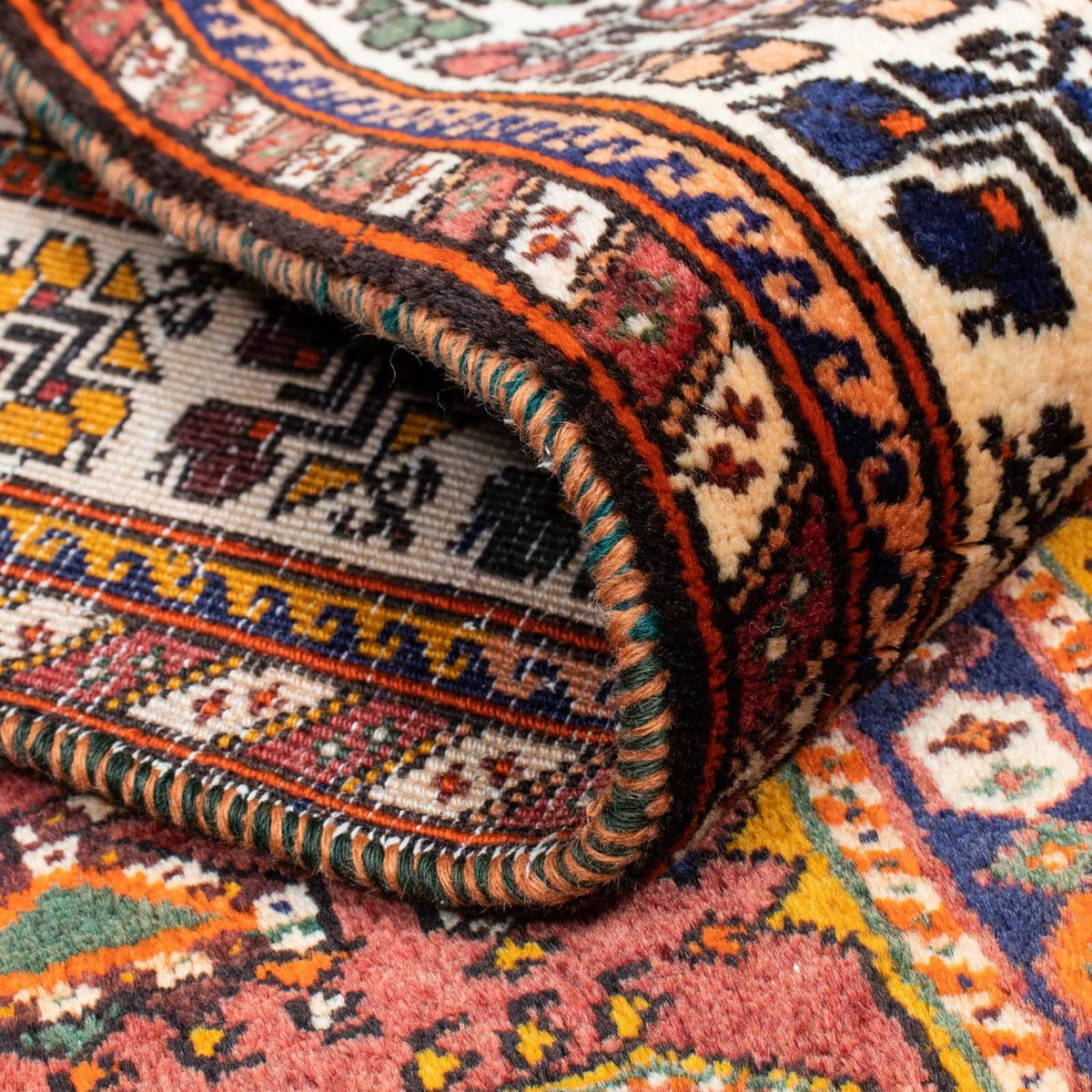 Alfombra de pasillo Alfombra persa - Nómada - 382 x 103 cm - marrón