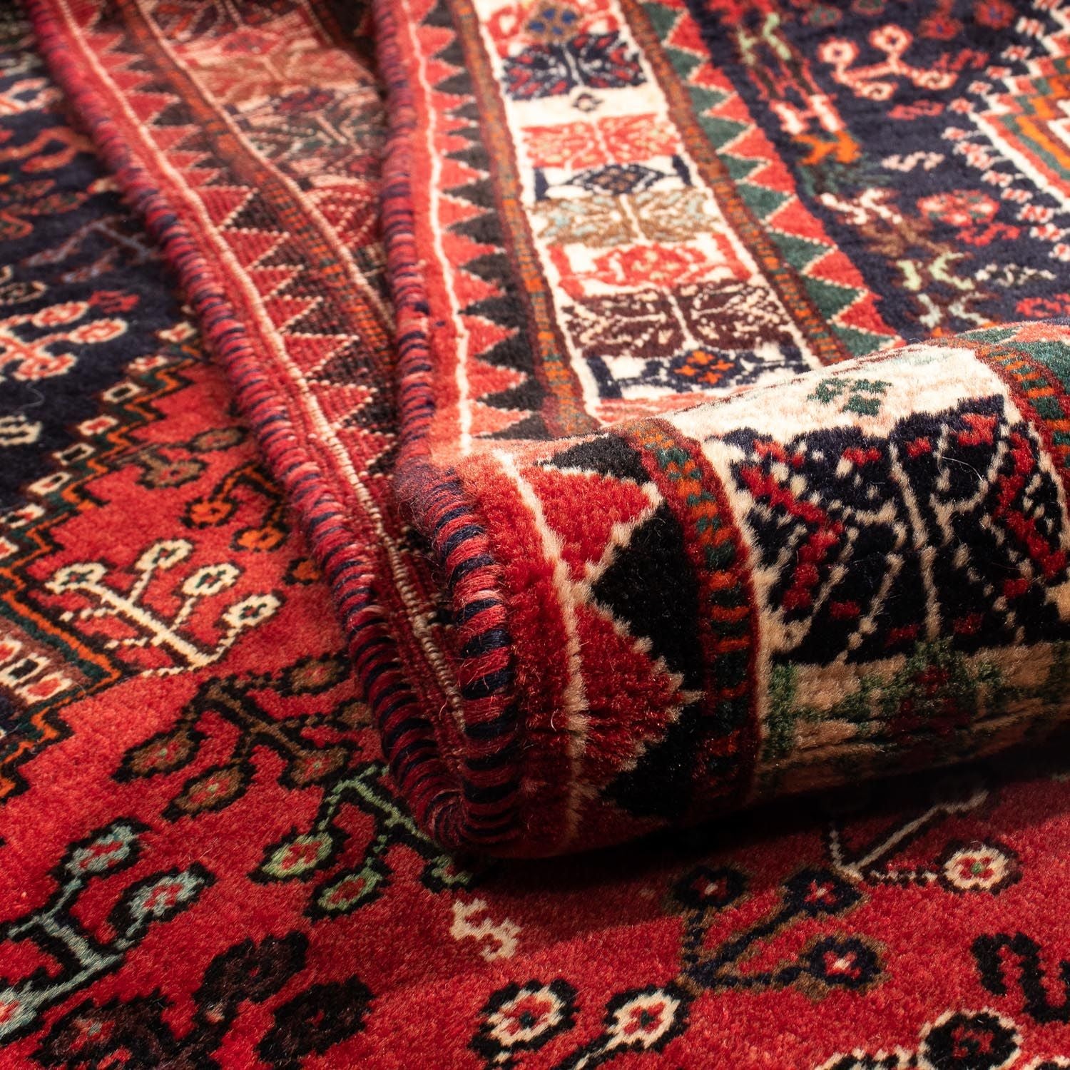 Alfombra persa - Nómada - 303 x 212 cm - rojo oscuro