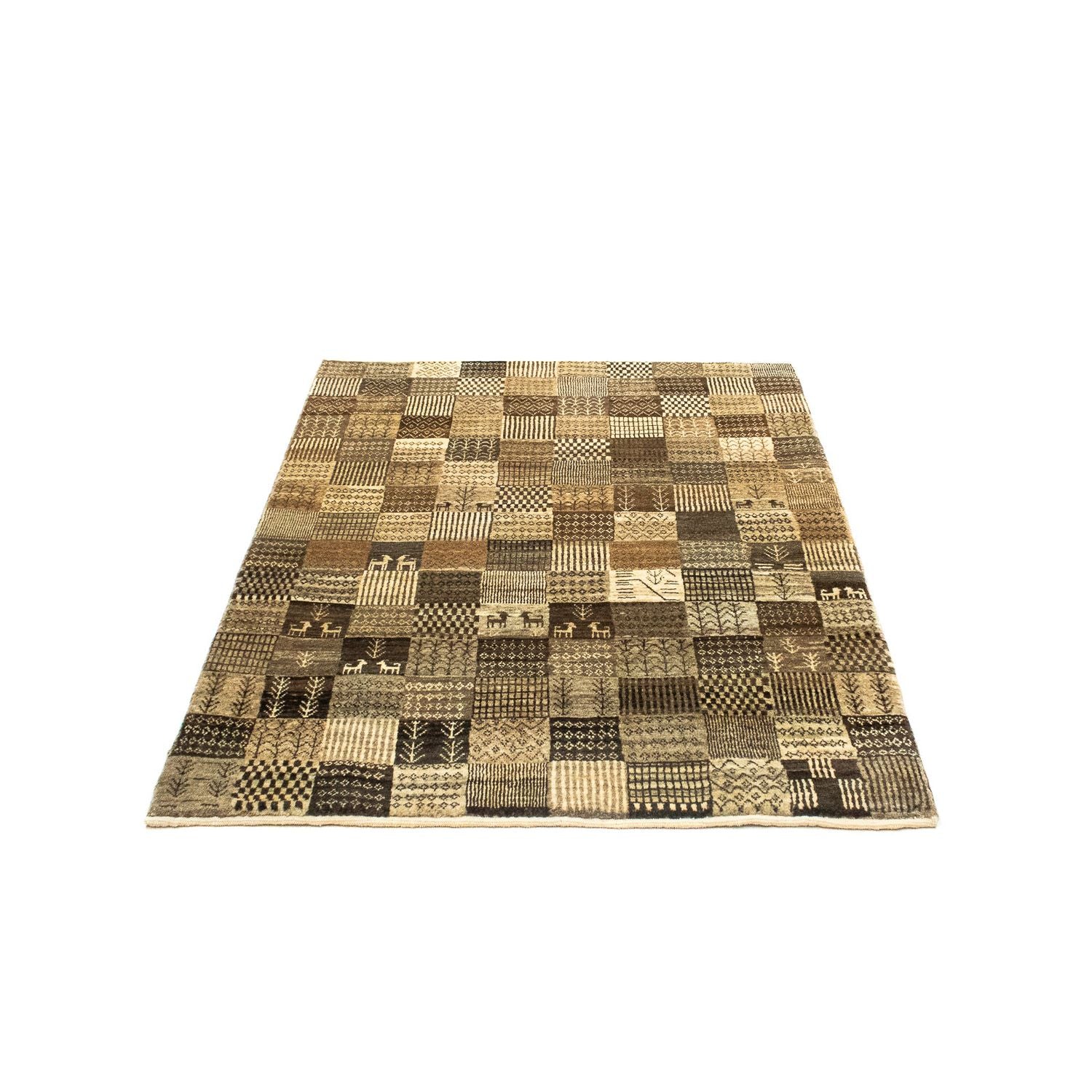 Alfombra Gabbeh - Loribaft Persa - 142 x 100 cm - multicolor