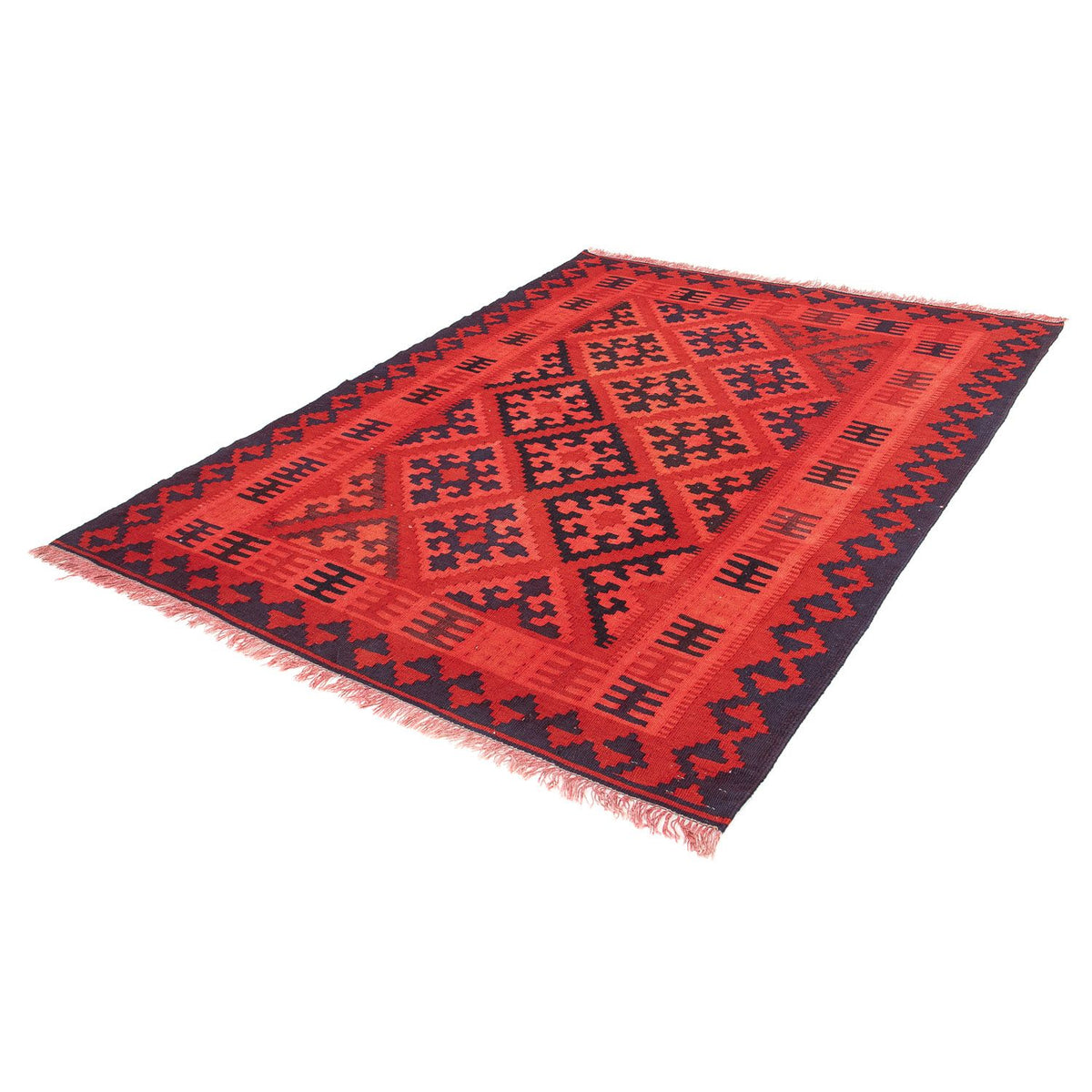 Alfombra Kelim - Oriental - 210 x 151 cm - rojo