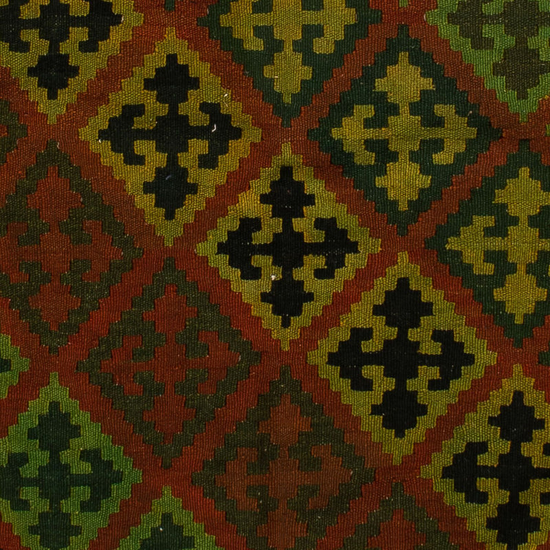 Alfombra Kelim - Oriental - 197 x 148 cm - verde oscuro