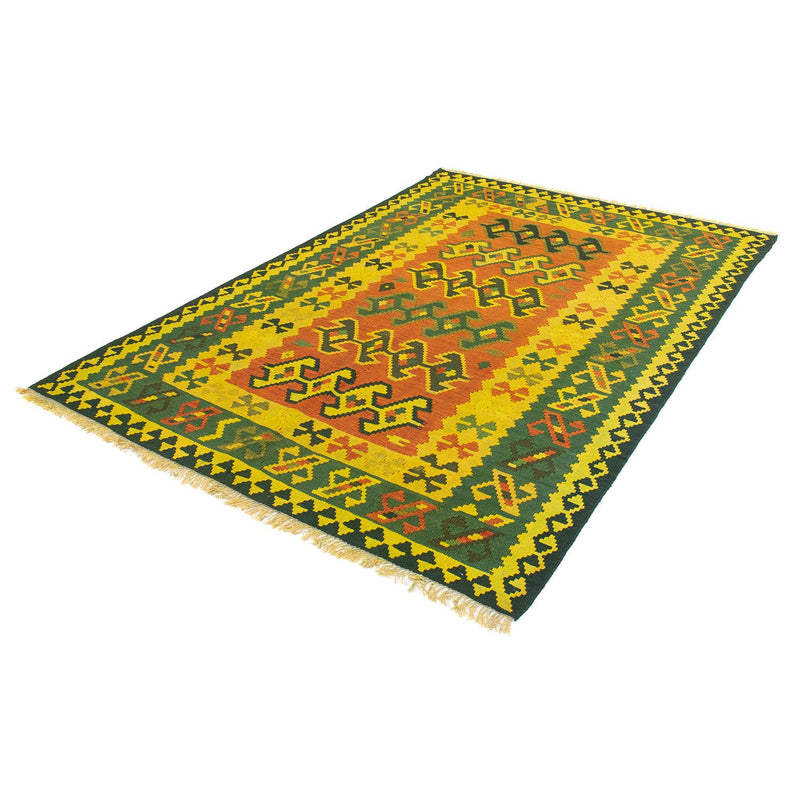 Alfombra Kelim - Oriental - 208 x 150 cm - verde oscuro
