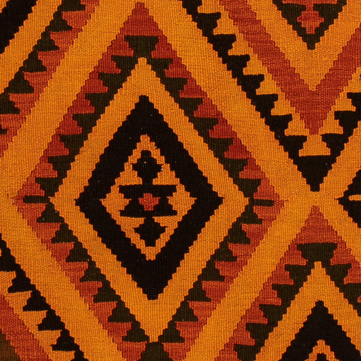 Alfombra Kelim - Oriental - 195 x 152 cm - marrón oscuro