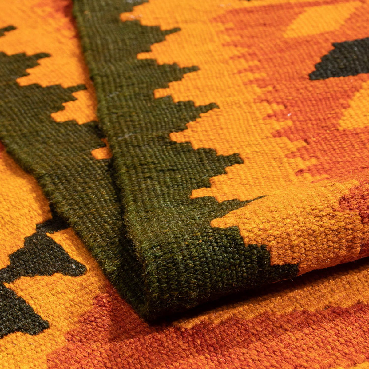 Alfombra Kelim - Oriental - 195 x 152 cm - marrón oscuro