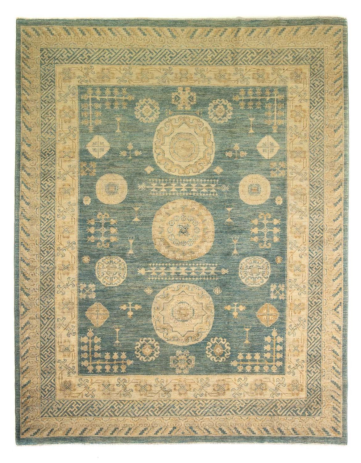 Alfombra Ziegler - 297 x 241 cm - turquesa