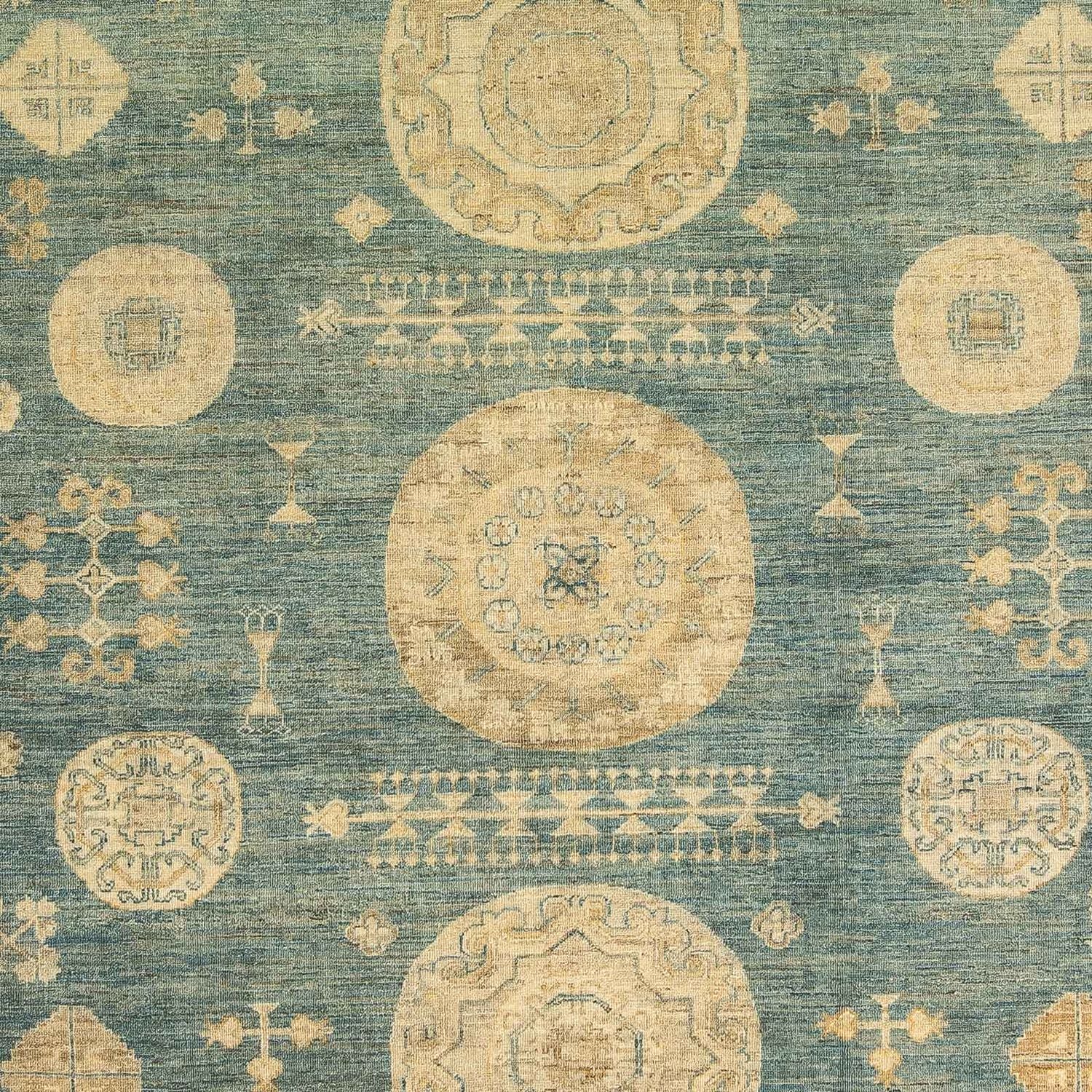 Alfombra Ziegler - 297 x 241 cm - turquesa