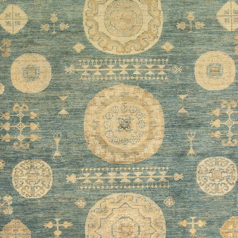 Alfombra Ziegler - 297 x 241 cm - turquesa