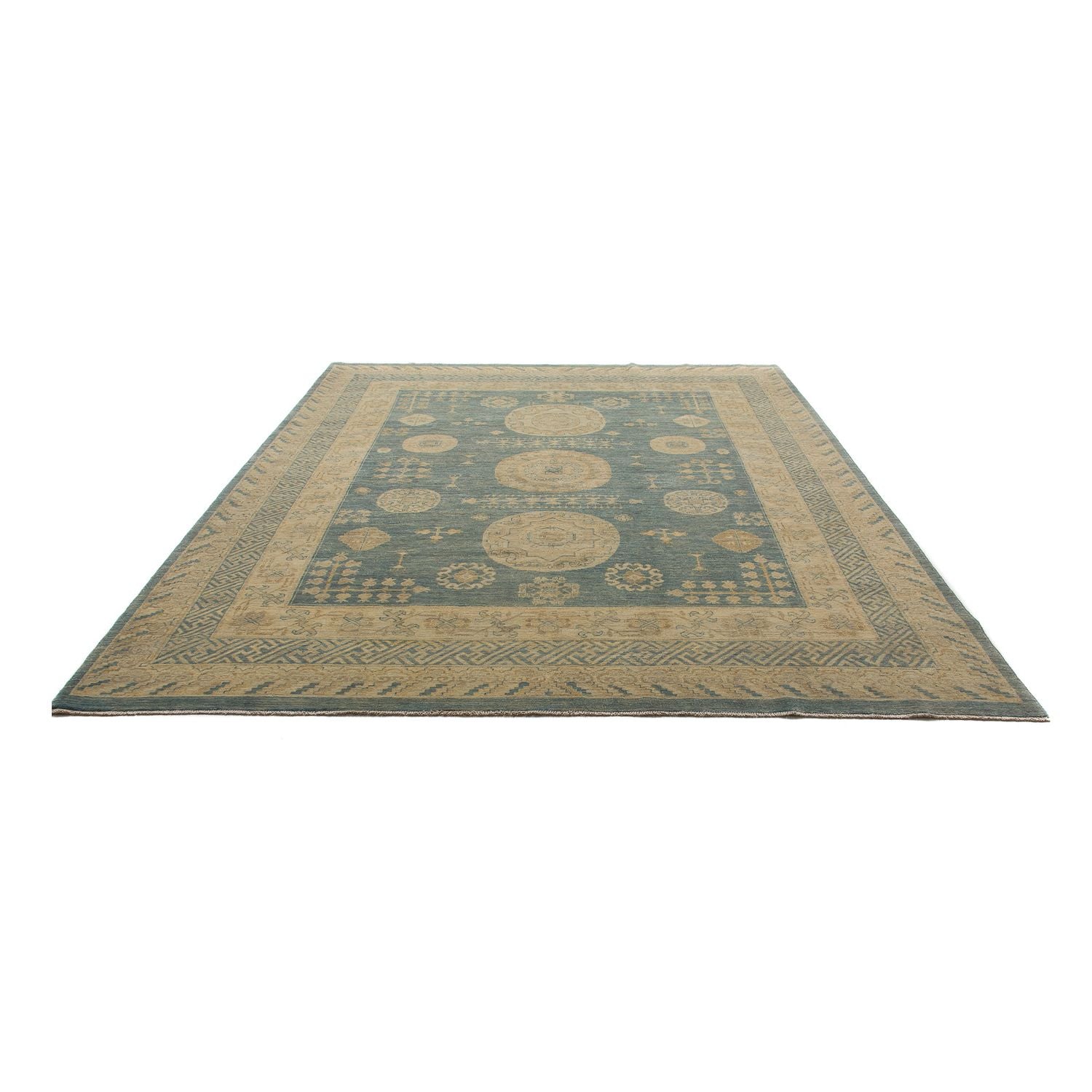 Alfombra Ziegler - 297 x 241 cm - turquesa