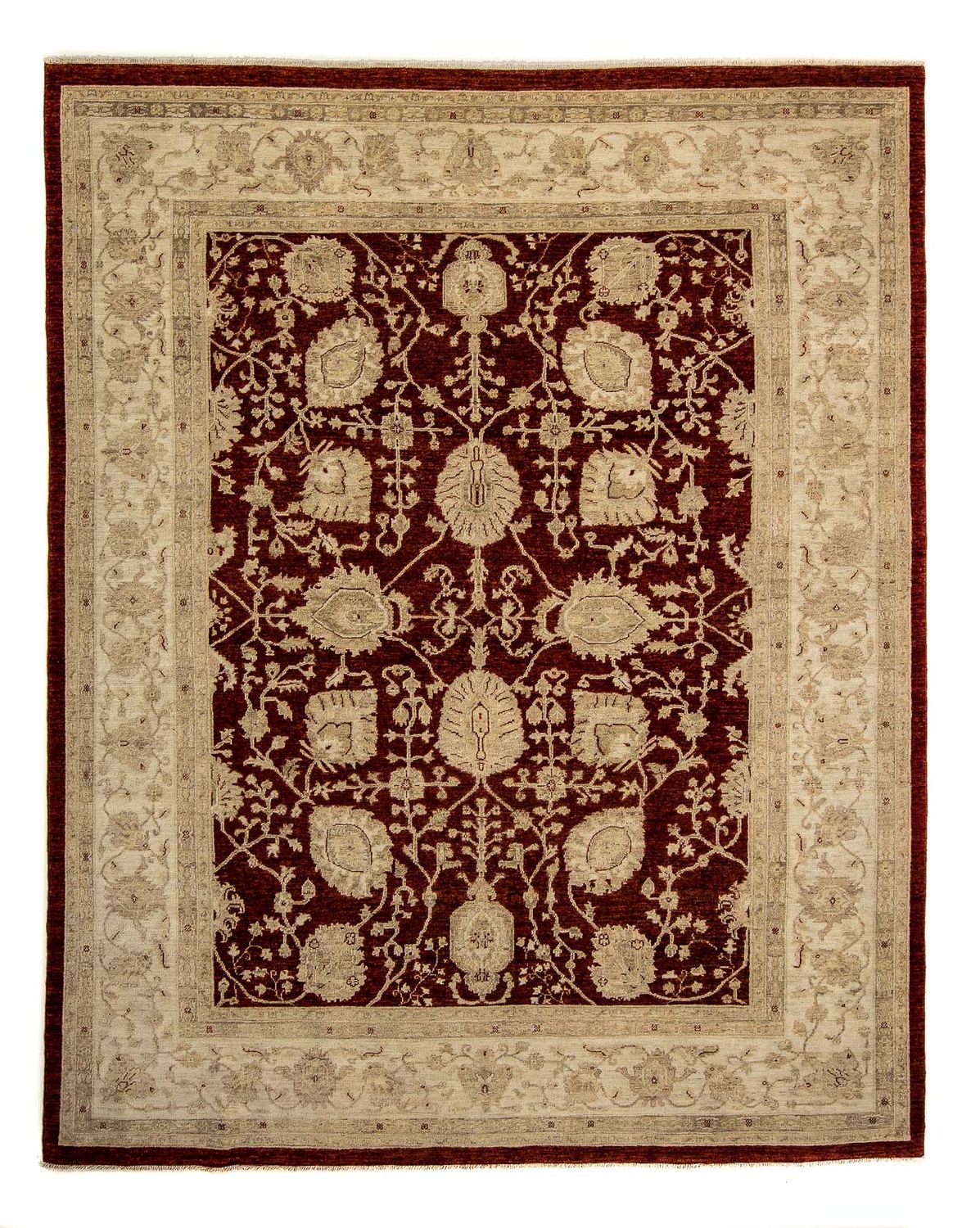 Alfombra Ziegler - 296 x 242 cm - rojo oscuro