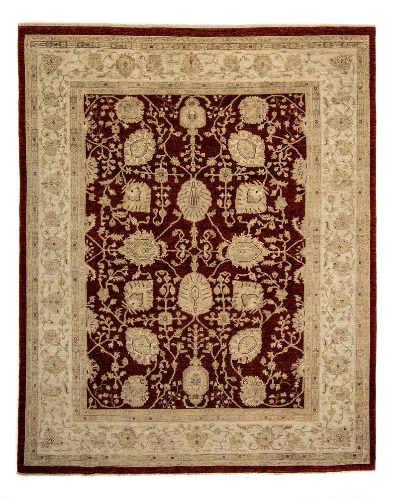 Alfombra Ziegler - 296 x 242 cm - rojo oscuro
