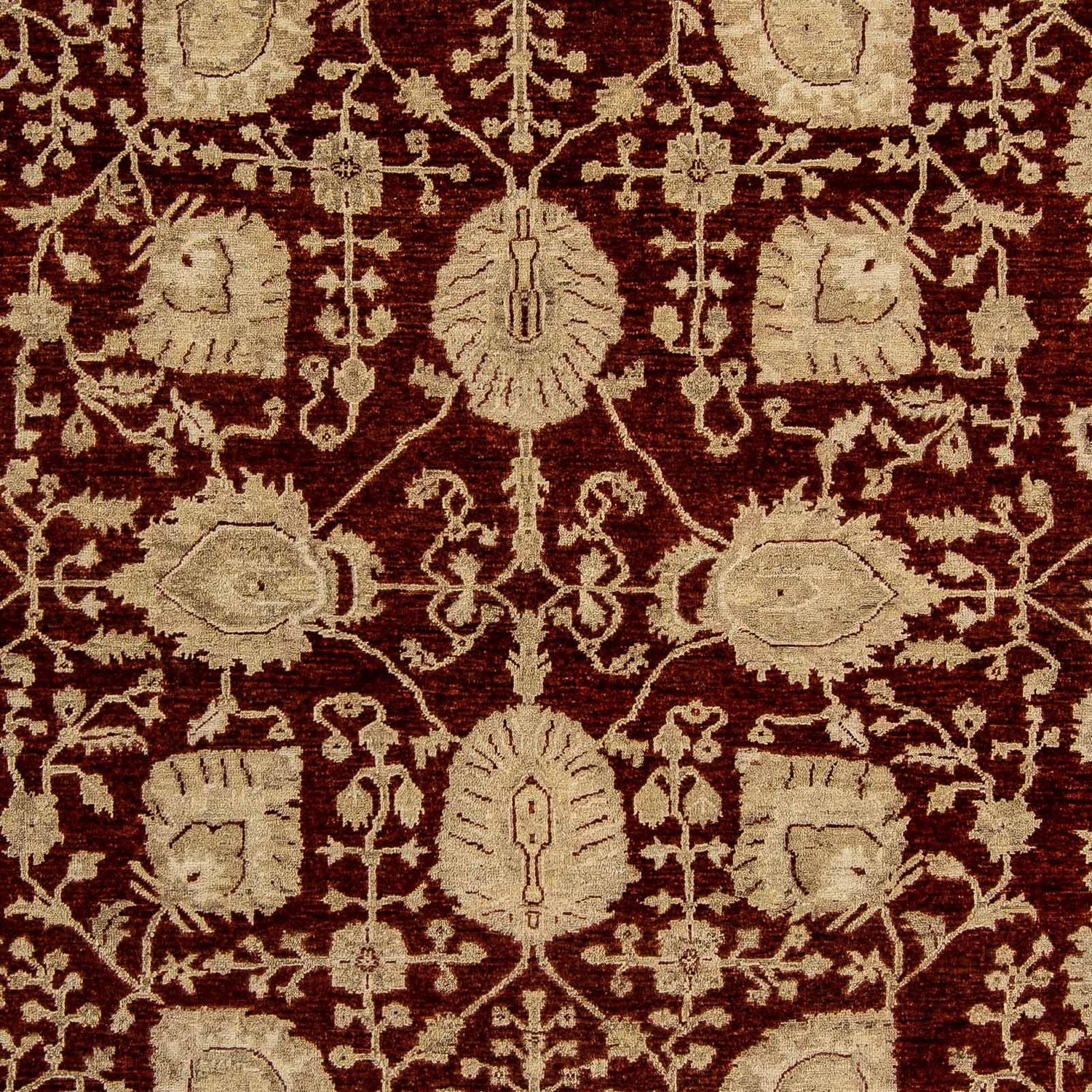 Alfombra Ziegler - 296 x 242 cm - rojo oscuro