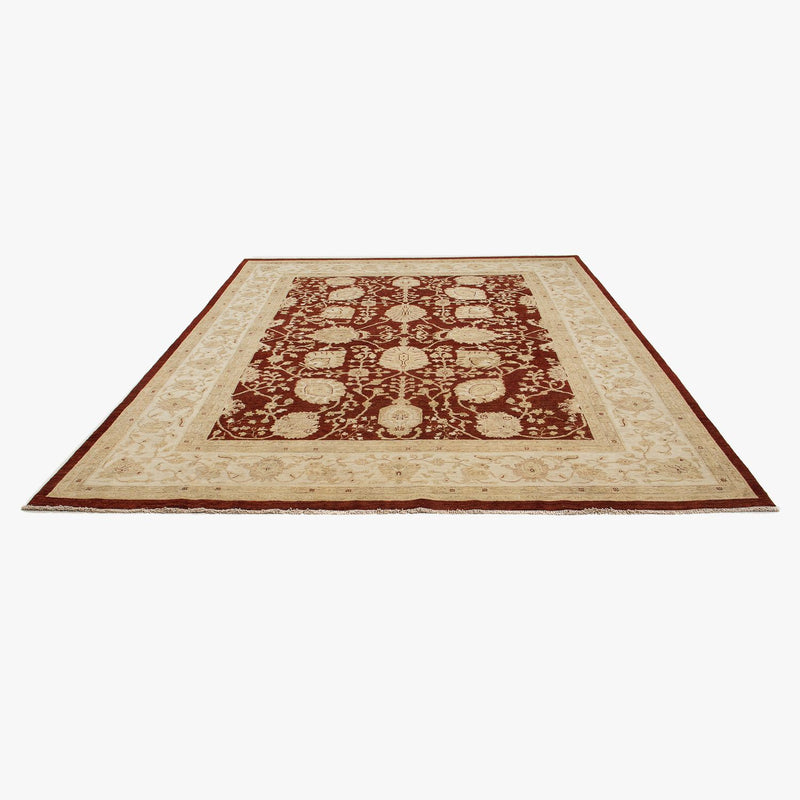 Alfombra Ziegler - 296 x 242 cm - rojo oscuro