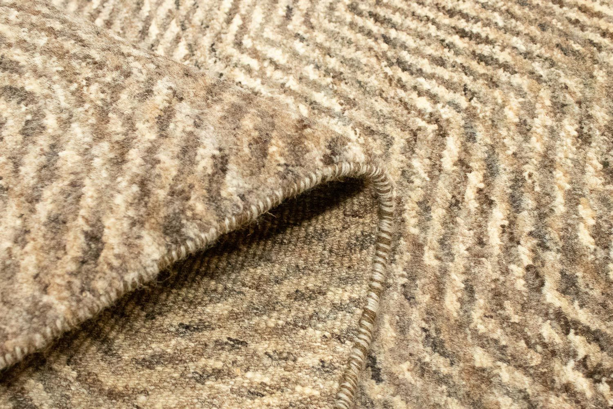 Alfombra de pasillo Alfombra Gabbeh - Indus - 370 x 77 cm - beige