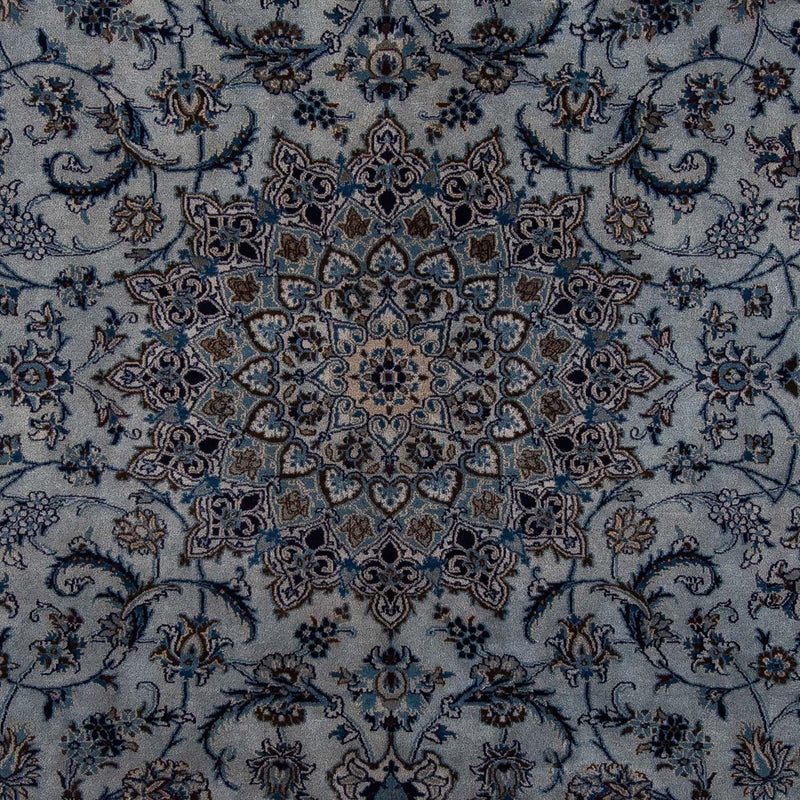Alfombra persa - Nain - 294 x 198 cm - azul marino
