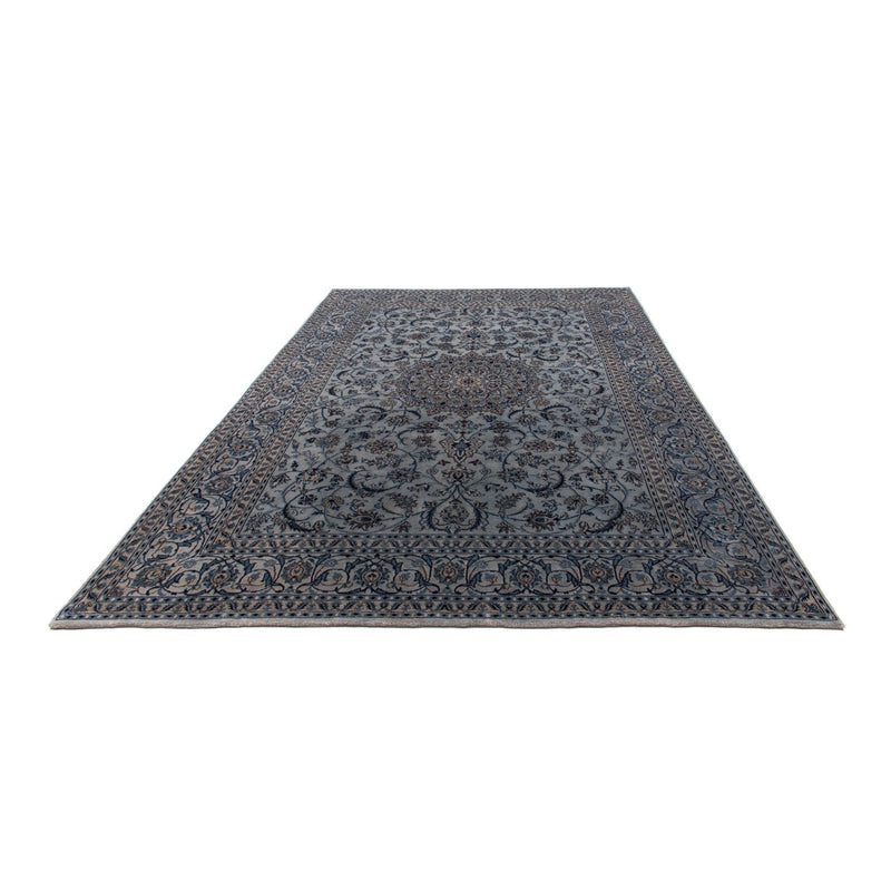 Alfombra persa - Nain - 294 x 198 cm - azul marino
