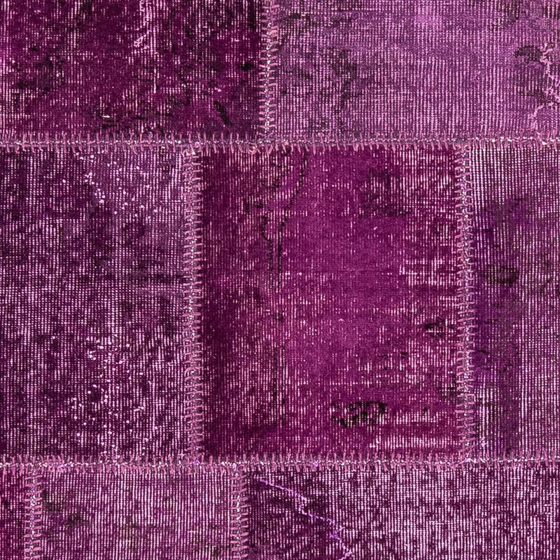 Alfombra de patchwork - 240 x 170 cm - púrpura