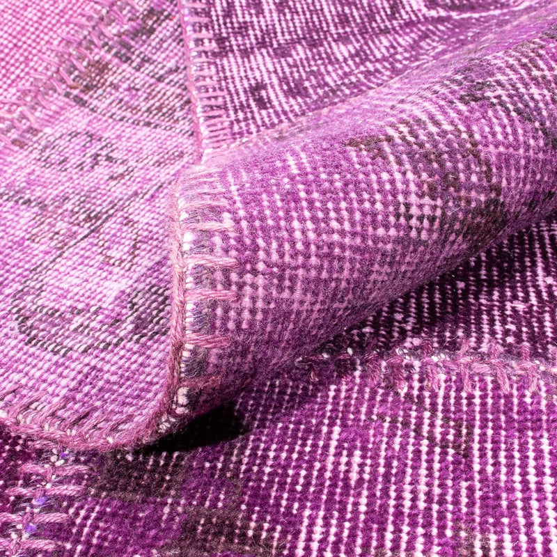 Alfombra de patchwork - 240 x 170 cm - púrpura