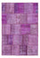 Alfombra de patchwork - 240 x 170 cm - púrpura