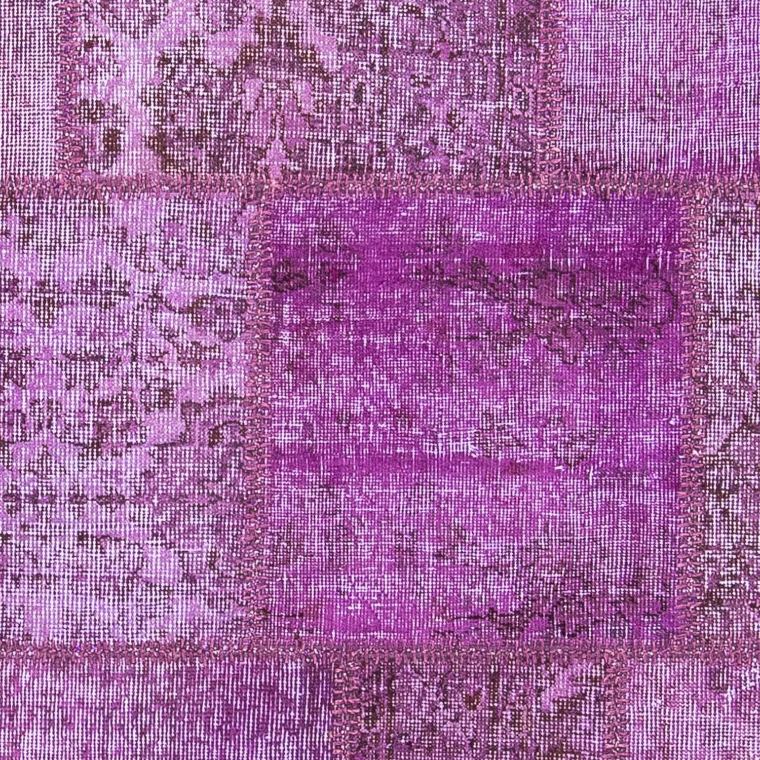 Alfombra de patchwork - 240 x 170 cm - púrpura