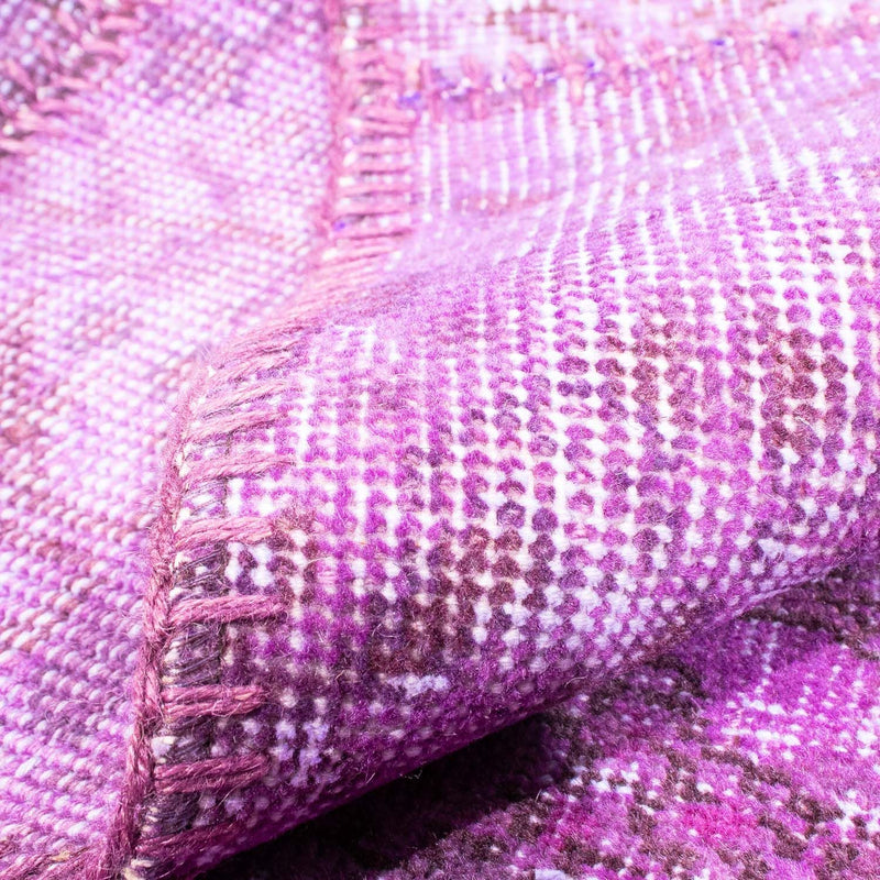 Alfombra de patchwork - 240 x 170 cm - púrpura