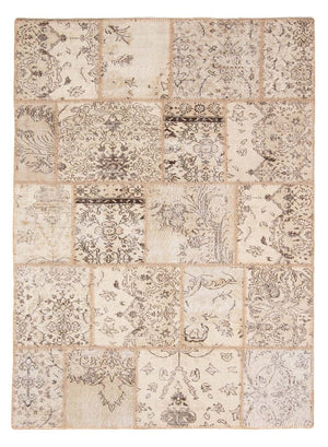 Alfombra de patchwork - 240 x 170 cm - marrón claro