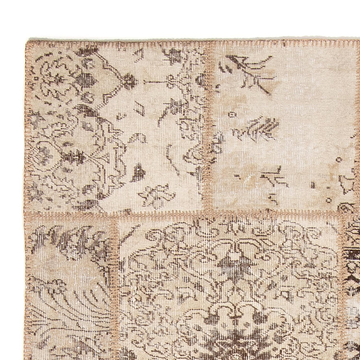 Alfombra de patchwork 170x240cm - Perserteppich Wollteppich