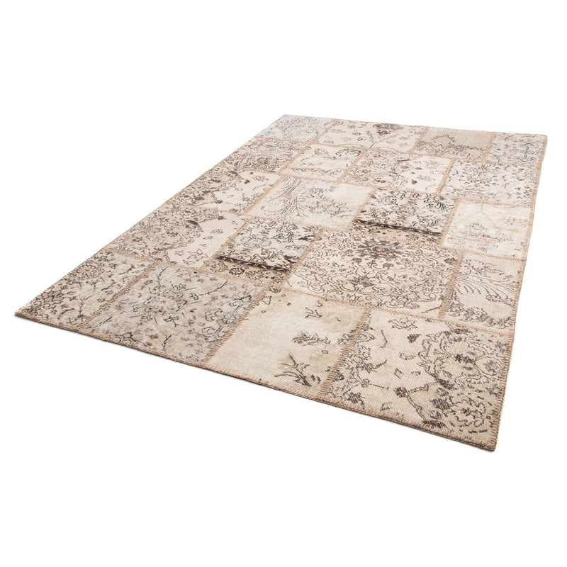 Alfombra de patchwork - 240 x 170 cm - marrón claro