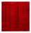 Alfombra Gabbeh - Persa - 288 x 262 cm - rojo oscuro