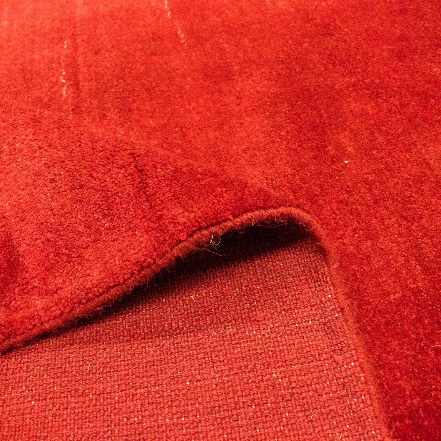 Alfombra Gabbeh - Persa - 288 x 262 cm - rojo oscuro