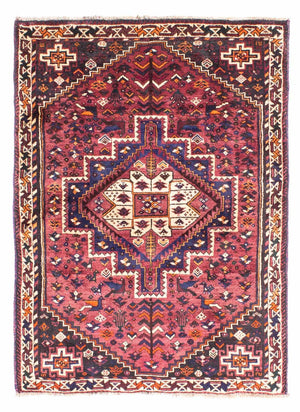 Alfombra persa - Nómada - 155 x 110 cm - fucsia