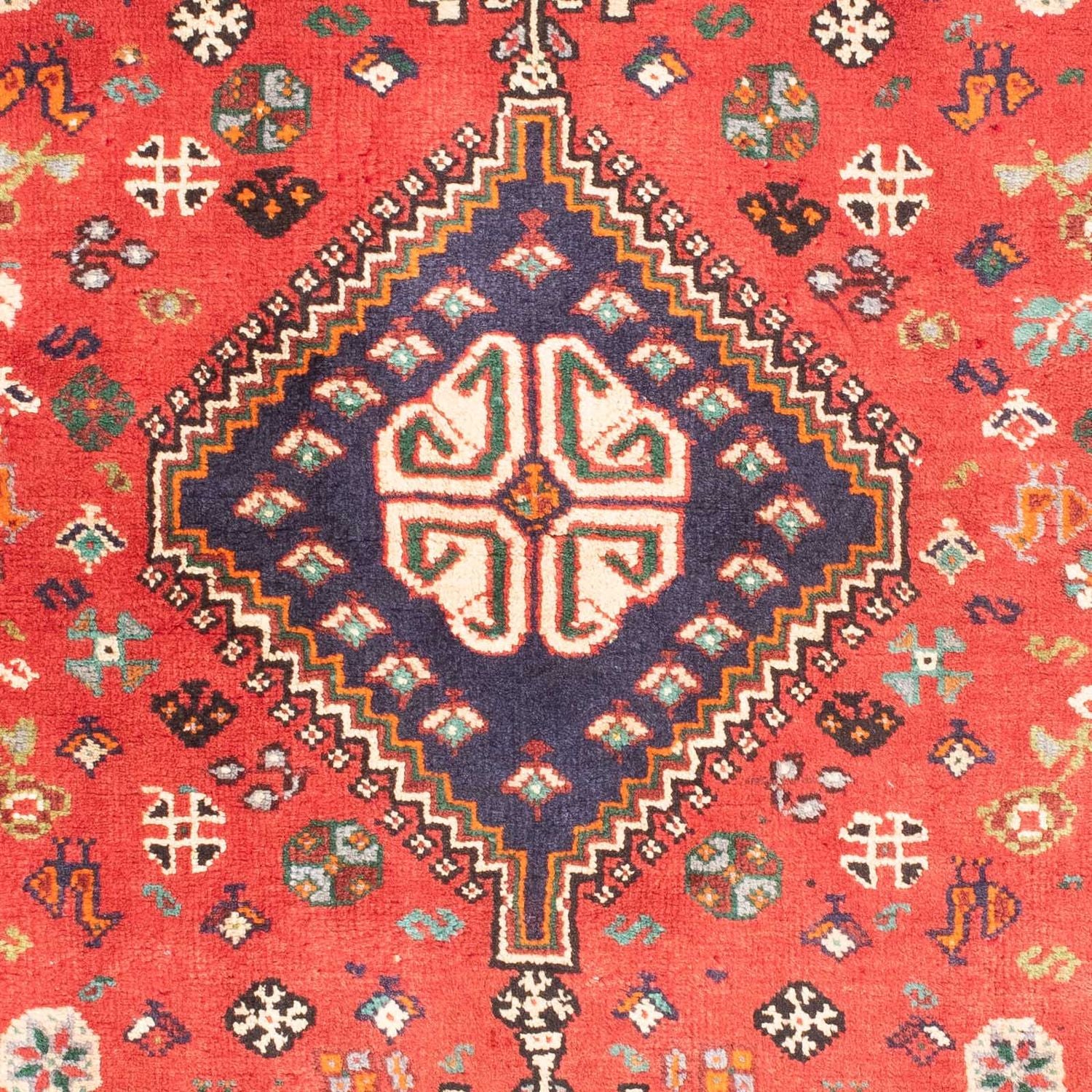 Alfombra persa - Nómada - 185 x 123 cm - rojo oscuro