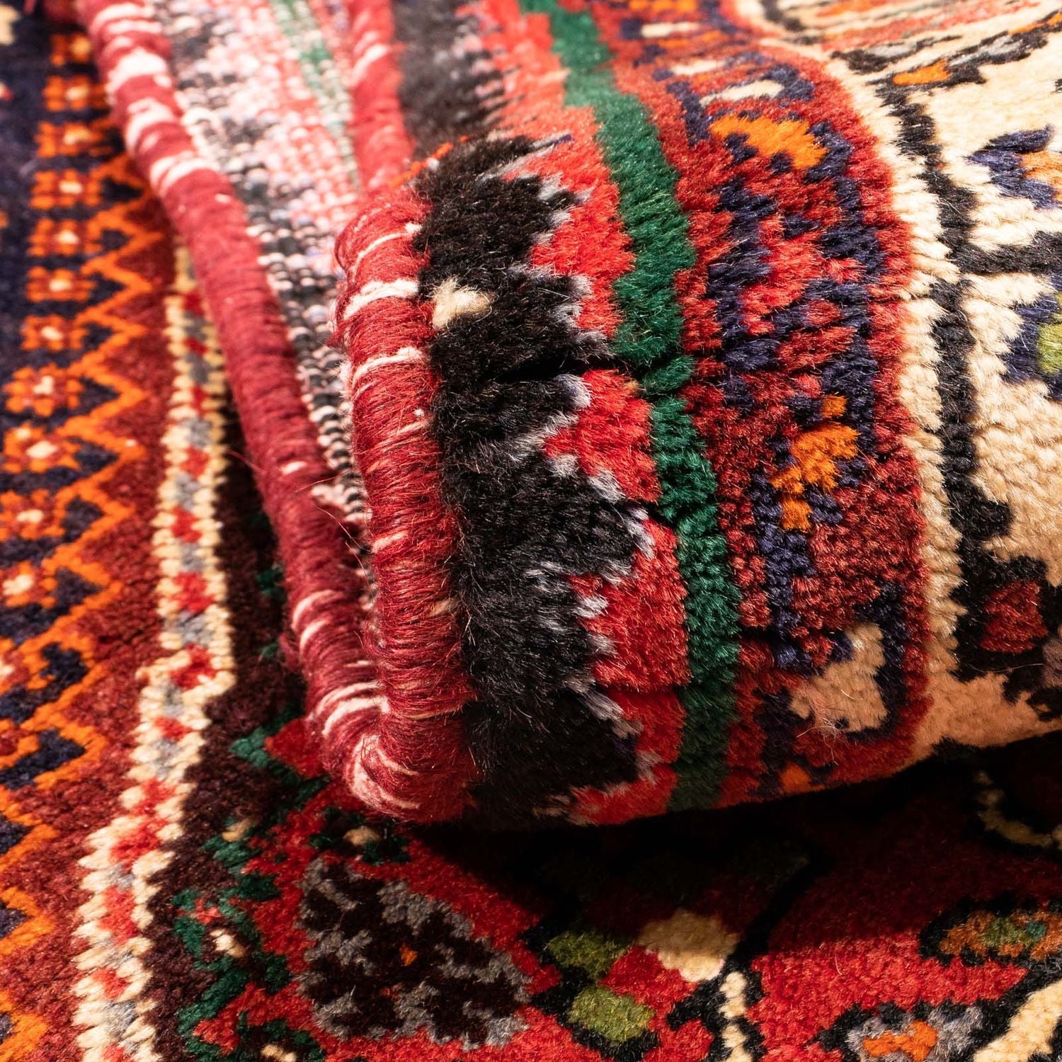 Alfombra persa - Nómada - 185 x 123 cm - rojo oscuro