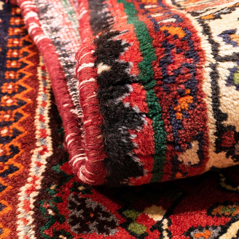 Alfombra persa - Nómada - 185 x 123 cm - rojo oscuro