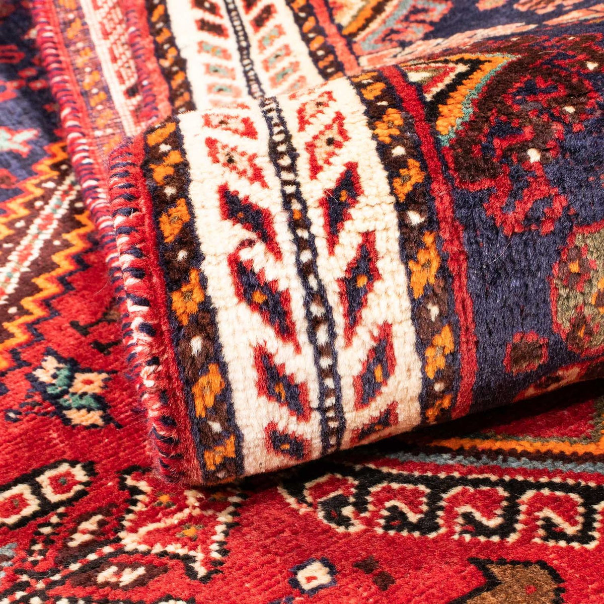 Alfombra persa - Nómada - 170 x 120 cm - rojo oscuro