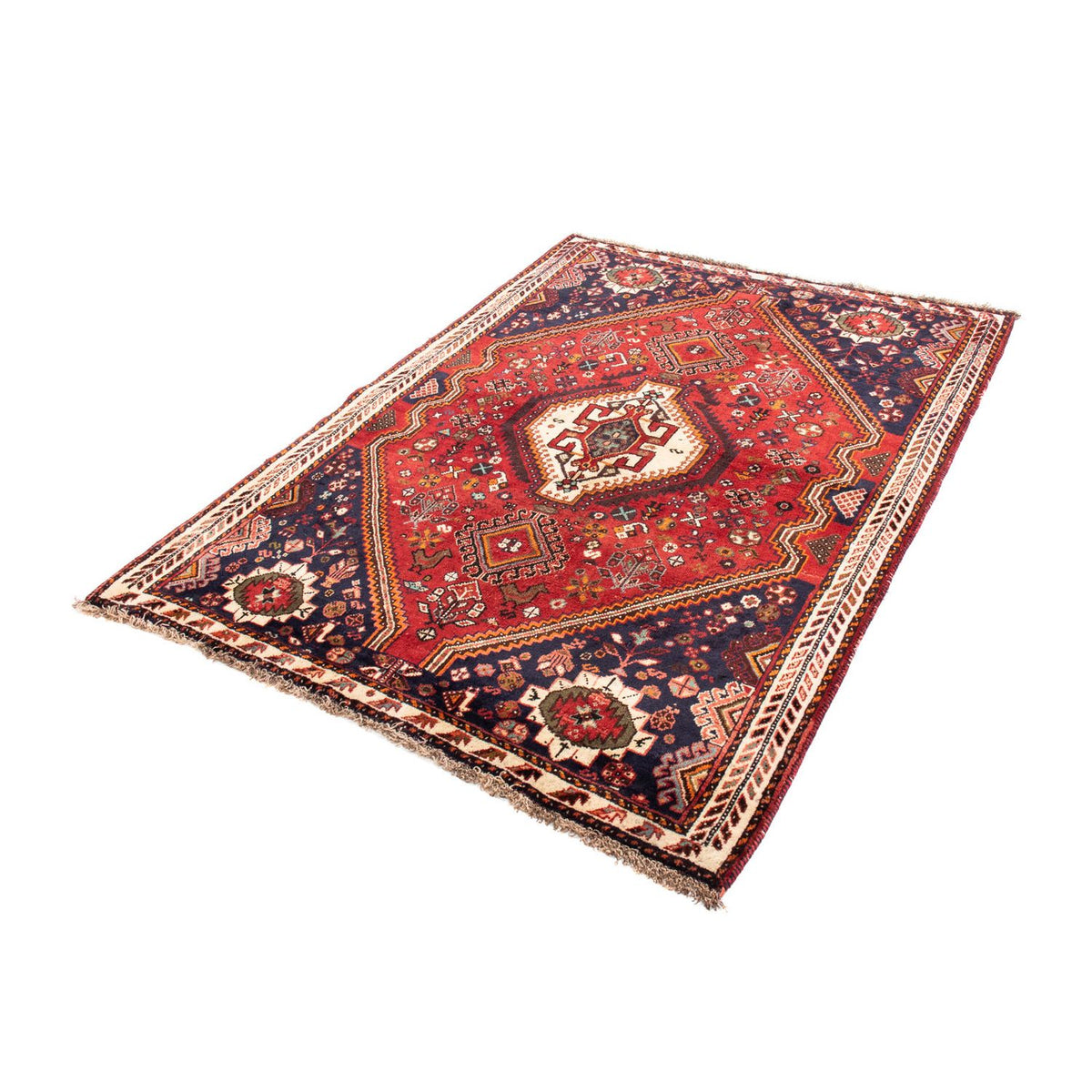 Alfombra persa - Nómada - 170 x 120 cm - rojo oscuro