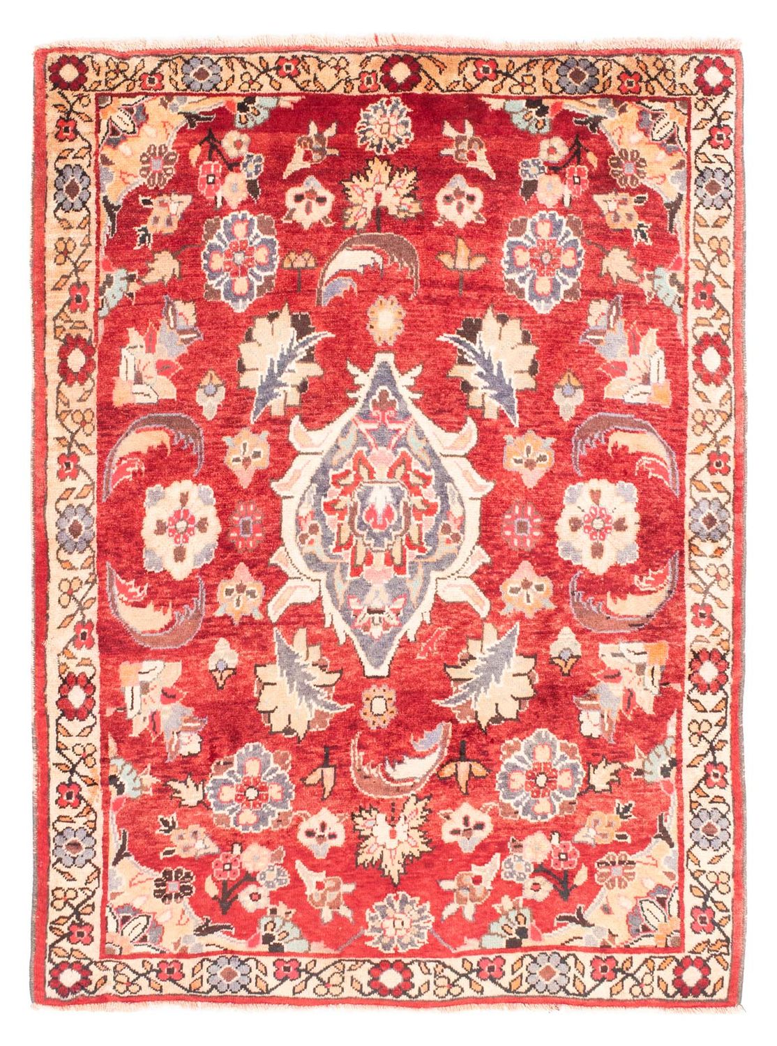 Alfombra persa - Nómada - 160 x 120 cm - rojo claro