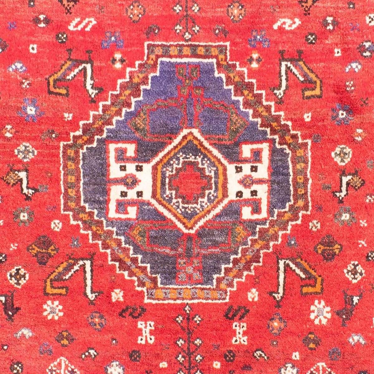 Alfombra persa - Nómada - 152 x 116 cm - rojo oscuro