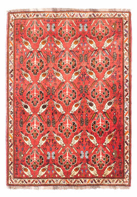 Alfombra persa - Nómada - 162 x 117 cm - rojo claro