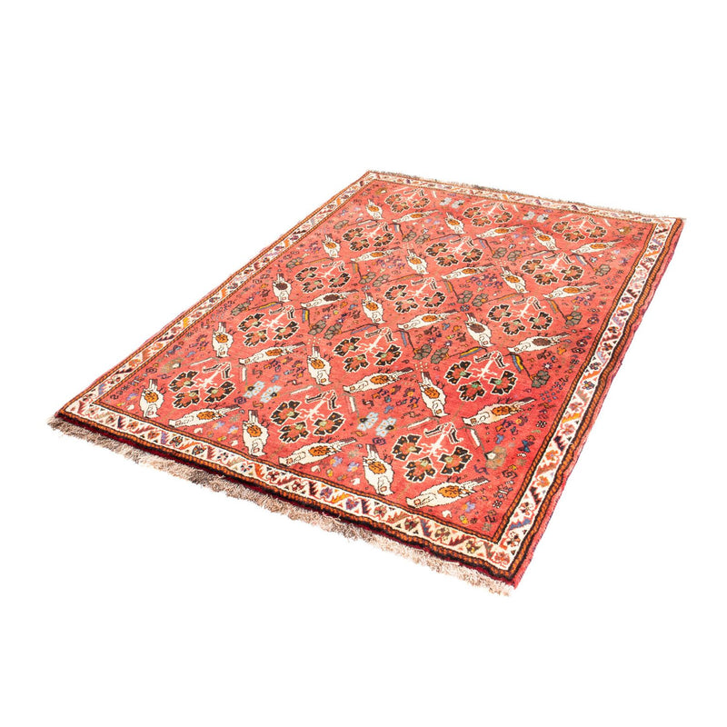 Alfombra persa - Nómada - 162 x 117 cm - rojo claro