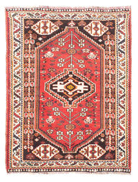 Alfombra persa - Nómada - 147 x 110 cm - rojo
