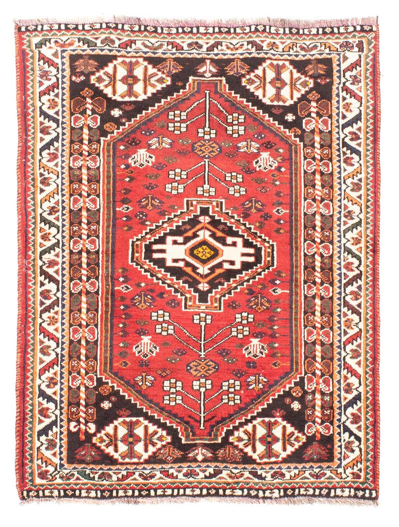 Alfombra persa - Nómada - 147 x 110 cm - rojo