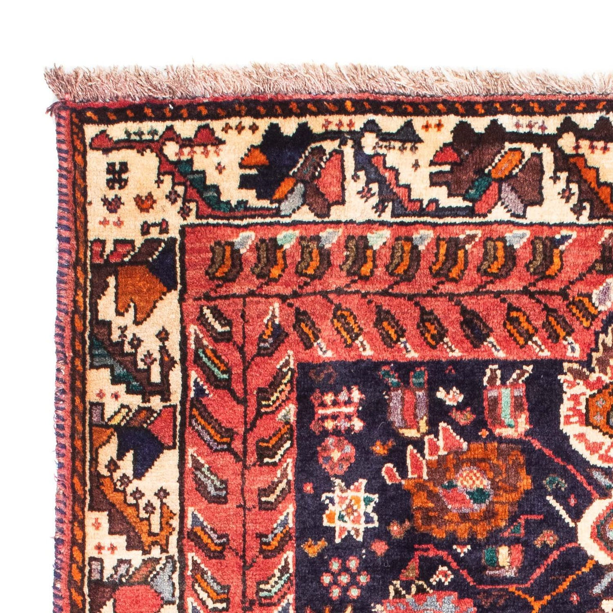 Alfombra persa - Nómada - 165 x 115 cm - azul oscuro