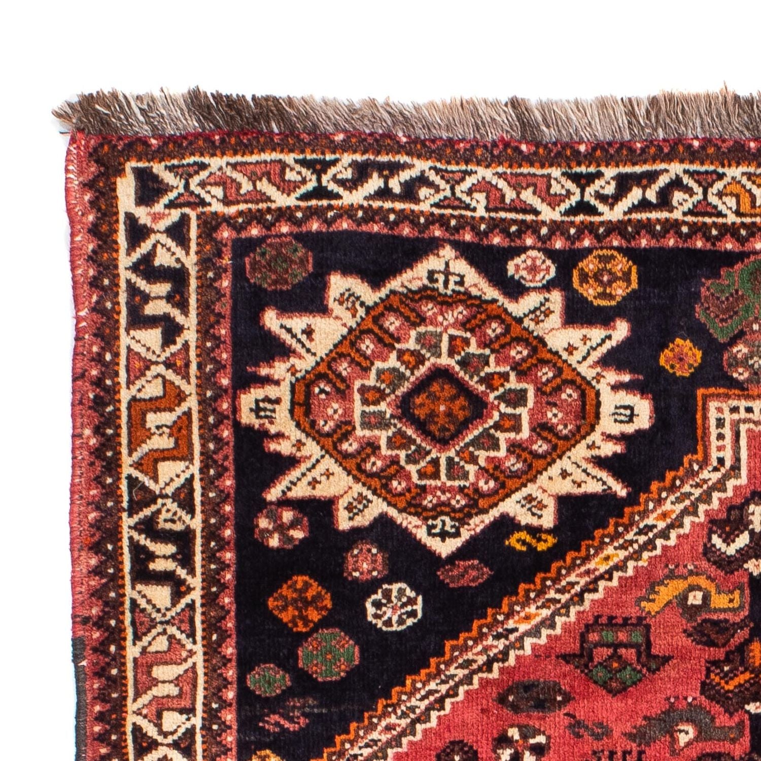 Alfombra persa - Nómada - 160 x 106 cm - rojo oscuro