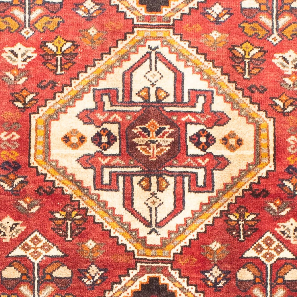 Alfombra persa - Nómada - 153 x 80 cm - rojo oscuro